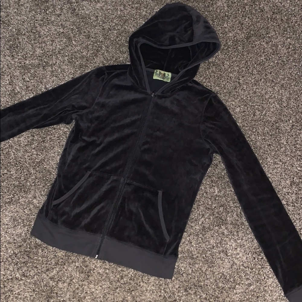 Velour Juicy Couture sweatsuit dark gray
